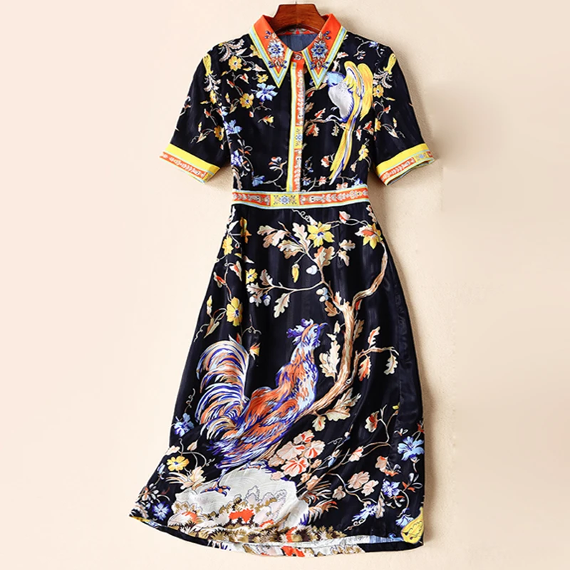 Red RoosaRosee Runway Designer 2019 Women's Summer Vintage Floral Print Diamonds Short Sleeve Holiday Dresses Black Vestidos New
Red RoosaRosee Runway Designer 2019 Women's Summer Vintage Floral Print Diamonds Short Sleeve Holiday Dresses Black Vestidos New