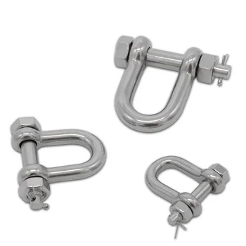 10PCS/LOT 304 Stainless Steel M6 DEE Shackle With Nut & Safty Pin Steel Buckle Bolt Anchor Safty DEE Shackle Outdoor Tools
10PCS/LOT 304 Stainless Steel M6 DEE Shackle With Nut & Safty Pin Steel Buckle Bolt Anchor Safty DEE Shackle Outdoor Tools