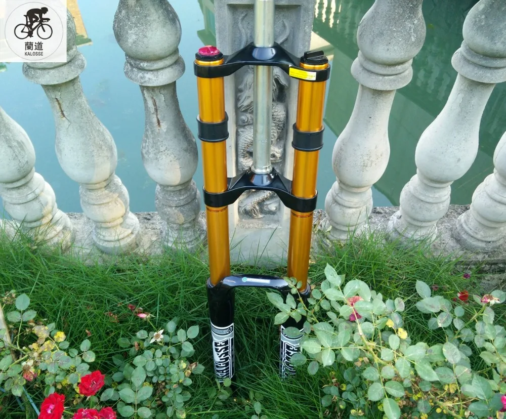 Kalosse 28.6mm tube MTB oil spring fork AM/FR front suspension 1-1/8 inch 20*110mm barrel shaft fork , 26er
Kalosse 28.6mm tube MTB oil spring fork AM/FR front suspension 1-1/8 inch 20*110mm barrel shaft fork , 26er