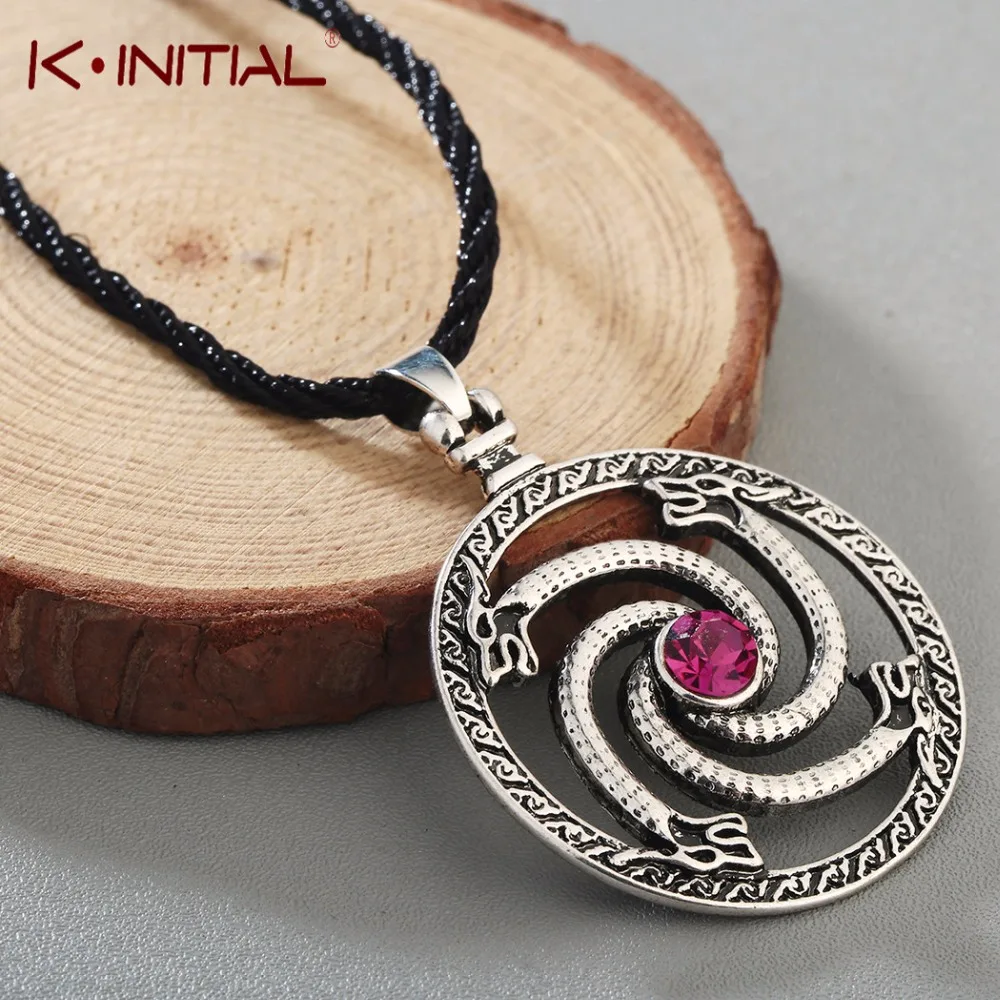 Kinitial Valknut Viking Slavic Animal Wolfs with Red Stone Talisman Necklaces Charm Knot Pendant Necklace Bijoux Accessories
Kinitial Valknut Viking Slavic Animal Wolfs with Red Stone Talisman Necklaces Charm Knot Pendant Necklace Bijoux Accessories
