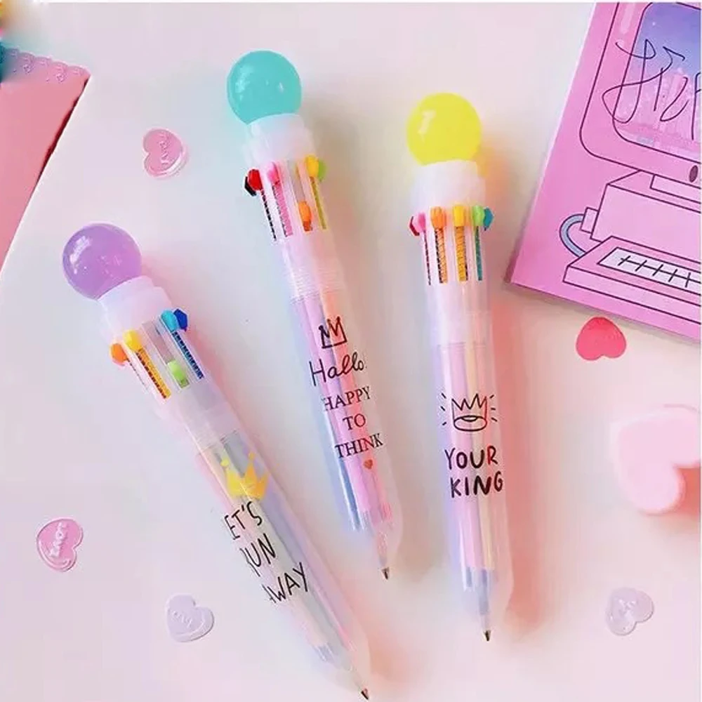 1PC Multicolor Macarons Ball Your King Letter Printed Ballpoint Pen Hand Account Cute Marker Pen School Office Supplies
1PC Multicolor Macarons Ball Your King Letter Printed Ballpoint Pen Hand Account Cute Marker Pen School Office Supplies
