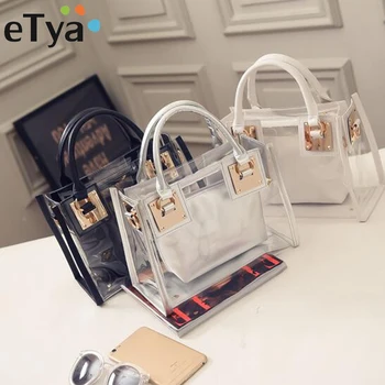 eTya High Quality Ladies Messenger Bags Transparent PVC Shoulder Bags Women Crossbody Bag for Female Travel Tote Women Handbags
eTya High Quality Ladies Messenger Bags Transparent PVC Shoulder Bags Women Crossbody Bag for Female Travel Tote Women Handbags