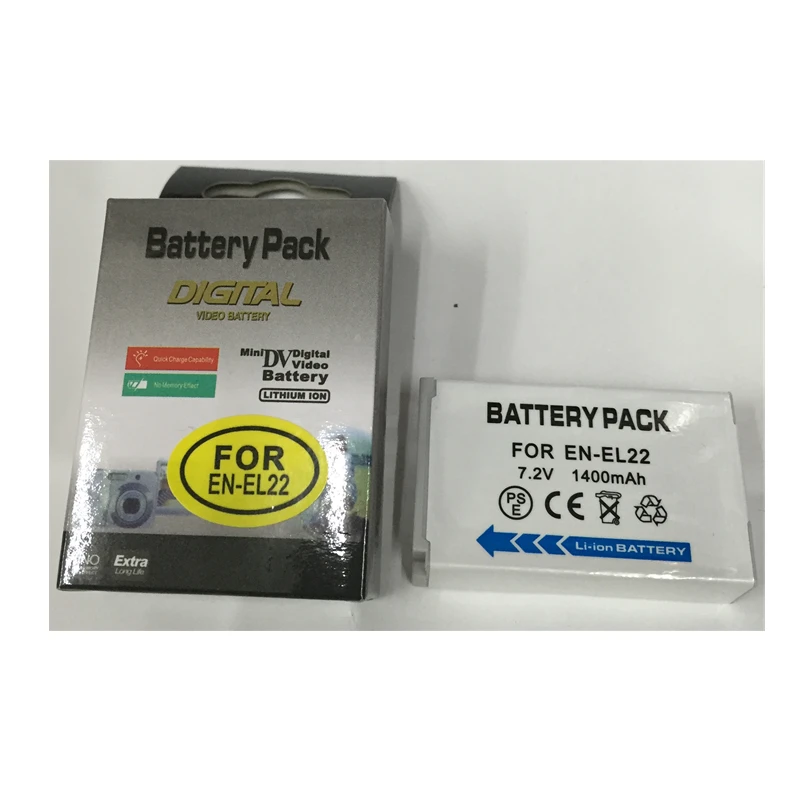 EN-EL22 ENEL22 Digital Camera Battery EL22 lithium batteries pack For Nikon 1 J4 1 S2 1J4 1S2
EN-EL22 ENEL22 Digital Camera Battery EL22 lithium batteries pack For Nikon 1 J4 1 S2 1J4 1S2