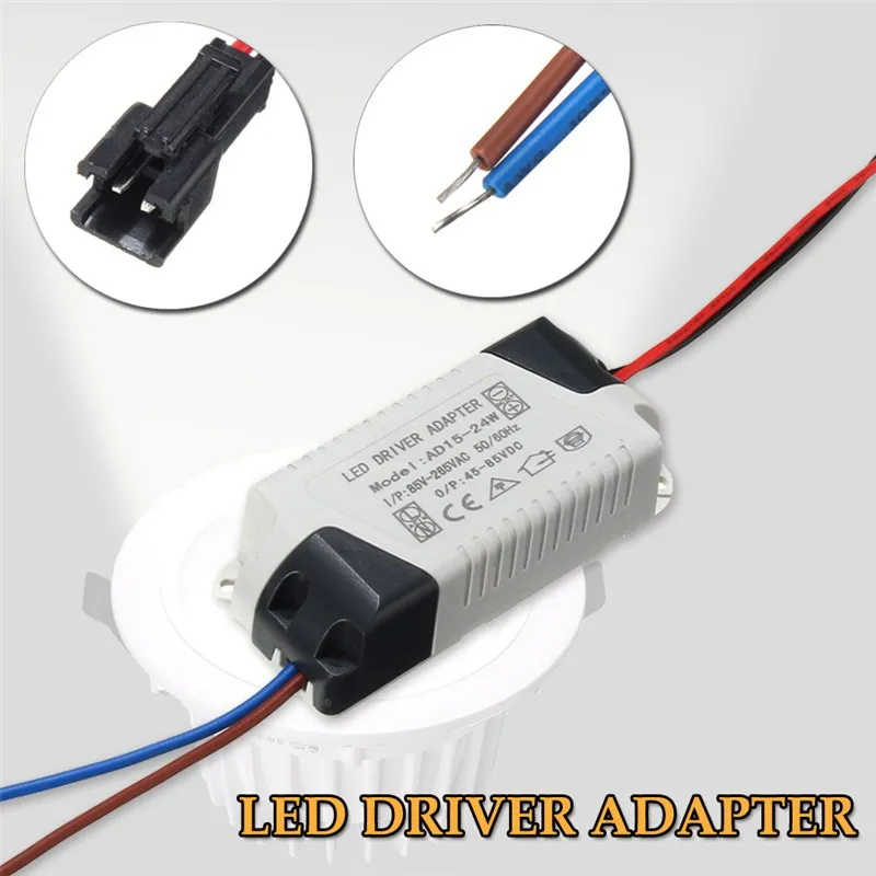 AC85-265V 300mA LED Light Lamp Lighting Transformer LED Driver Adapter Power Supply 1-3W 5W 7W 12W 15W 24W
AC85-265V 300mA LED Light Lamp Lighting Transformer LED Driver Adapter Power Supply 1-3W 5W 7W 12W 15W 24W