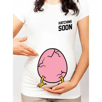 New pregnant women short-sleeve T-shirt funny eggs baby maternity dress pregnant women short-sleeve T-boots printed cartoon prin 
New pregnant women short-sleeve T-shirt funny eggs baby maternity dress pregnant women short-sleeve T-boots printed cartoon prin