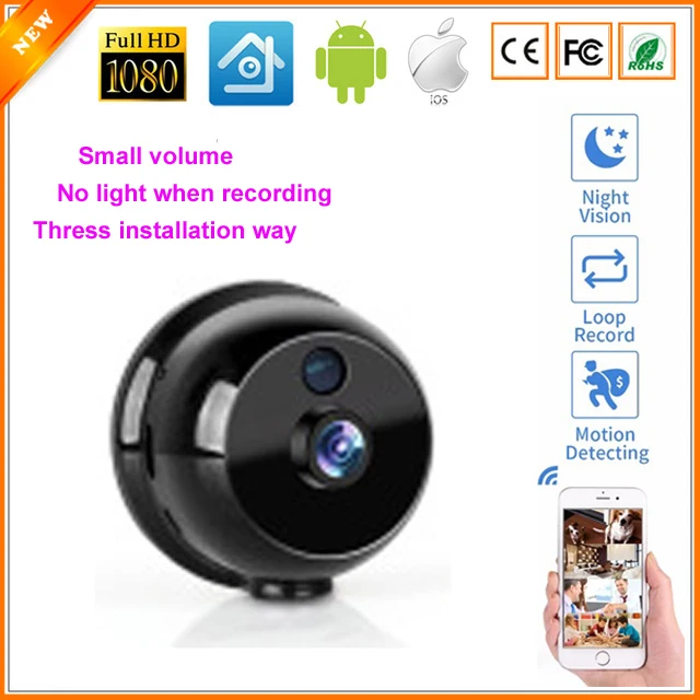 New Arrival Smart Mini WIFI Camera Home Security Wireless Camera Motion Detection/ Alarm Night Vision/Two-way Audio functions
New Arrival Smart Mini WIFI Camera Home Security Wireless Camera Motion Detection/ Alarm Night Vision/Two-way Audio functions