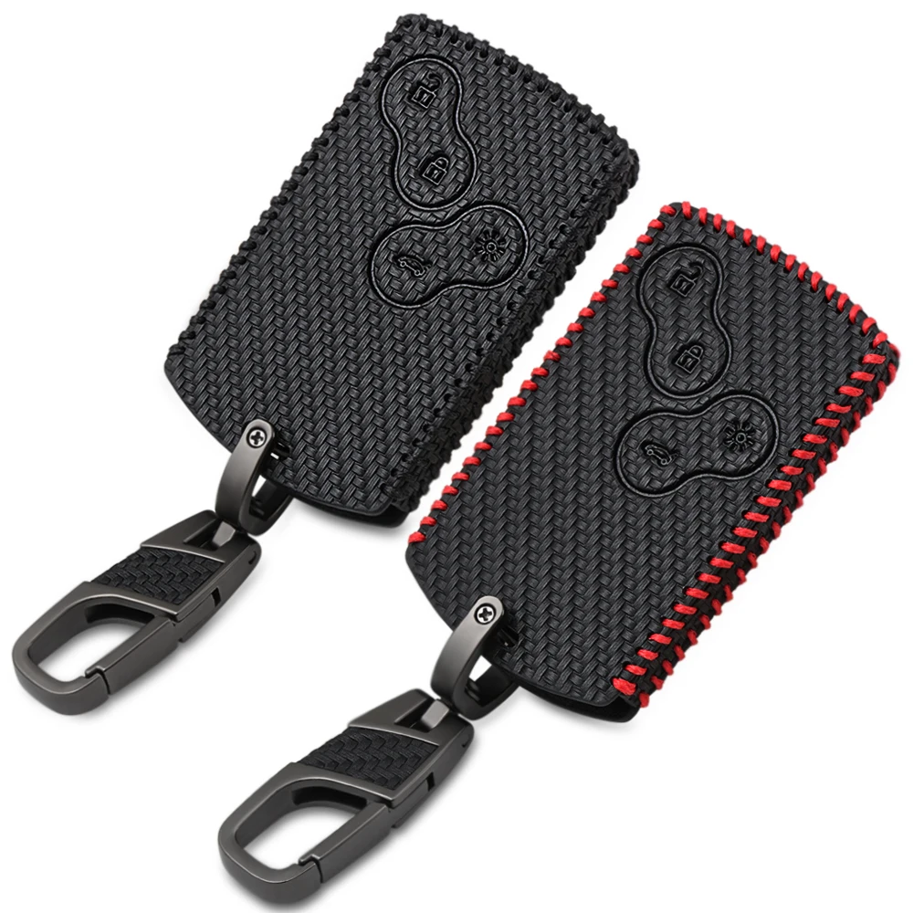 Carbon Fiber Style Leather Keychain Key Case for Renault Clio Scenic Megane Duster Sandero Captur Twingo Koleos protector Cover
Carbon Fiber Style Leather Keychain Key Case for Renault Clio Scenic Megane Duster Sandero Captur Twingo Koleos protector Cover