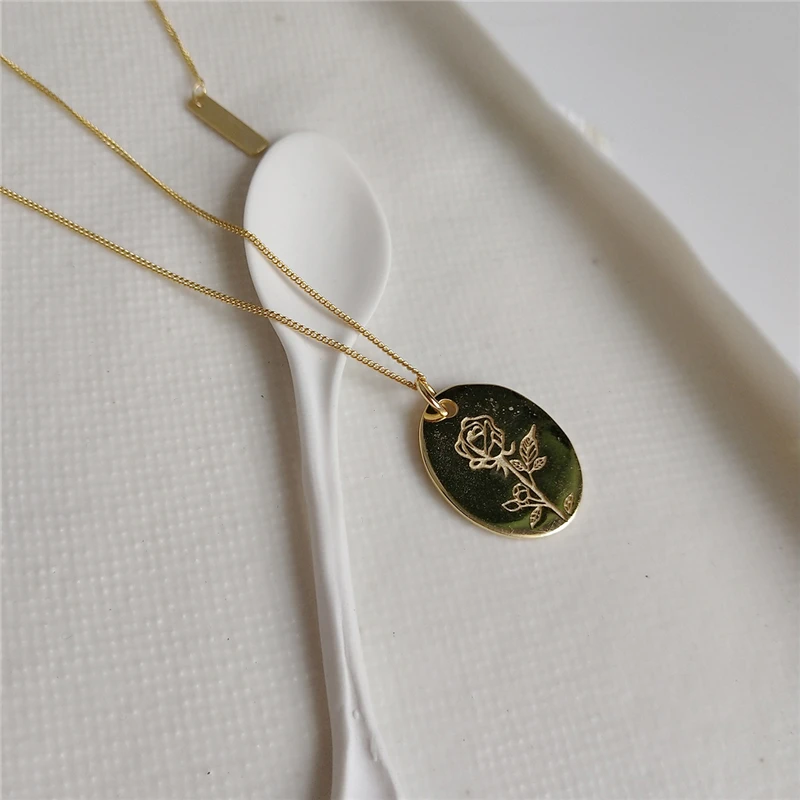 Romantic Real 925 Sterling Silver Rose Flower Lovers' Pendant Necklace Fashion Jewelry For Women Valentine's Day Gift
Romantic Real 925 Sterling Silver Rose Flower Lovers' Pendant Necklace Fashion Jewelry For Women Valentine's Day Gift