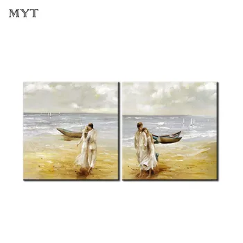 Handpainted 2 pcs Couple by the seaside Landscape Oil Painting on Canvas Art Poster Wall Picture for Living Room home decor
Handpainted 2 pcs Couple by the seaside Landscape Oil Painting on Canvas Art Poster Wall Picture for Living Room home decor