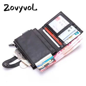 ZOVYVOL Slim Wallet PU Leather Holder RFID Blocking Mini Metal Wallet Automatic Pop up ID Credit Card Coin Purse Drop Shipping
ZOVYVOL Slim Wallet PU Leather Holder RFID Blocking Mini Metal Wallet Automatic Pop up ID Credit Card Coin Purse Drop Shipping