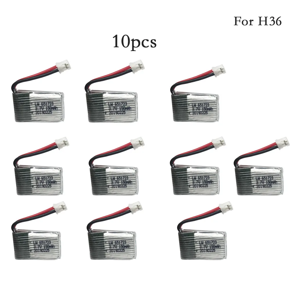 10pcs/set 3.7v 150mah 30C For H36 F36 Eachine E010 E010C E011 E013 NH010 Battery RC Quadcopter Spare parts 3.7v 150 LIPO Battery
10pcs/set 3.7v 150mah 30C For H36 F36 Eachine E010 E010C E011 E013 NH010 Battery RC Quadcopter Spare parts 3.7v 150 LIPO Battery