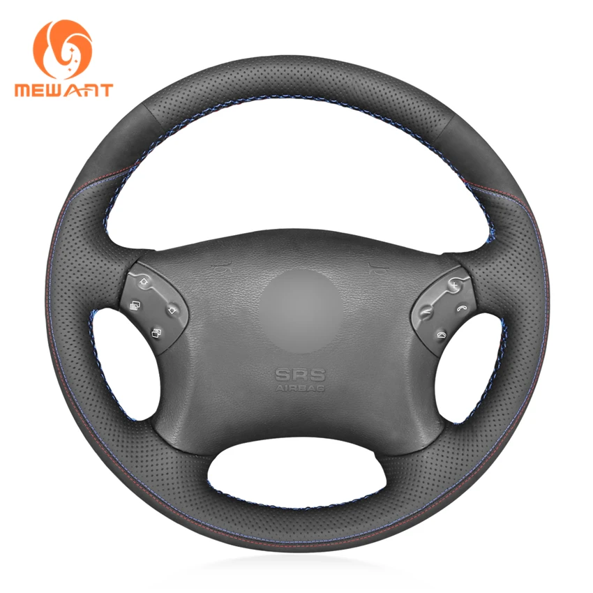 MEWANT Black Genuine Leather Comfortable Soft Durable Hand Sew Car Steering Wheel Cover for Mercedes Benz W203 C-Class 2001-2007
MEWANT Black Genuine Leather Comfortable Soft Durable Hand Sew Car Steering Wheel Cover for Mercedes Benz W203 C-Class 2001-2007