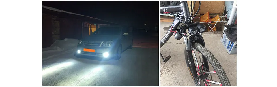 MeeToo Super Bright LED Motorcycles Headlight Lamp Scooters Fog Spotlight 6500K White Working Spot Light DRL Car Headlamp 9-85V (9)
