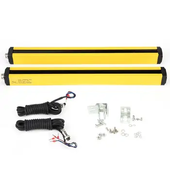 8 Points Safety Light Curtain Sensor 40mm Distance Protect Height 200mm Switch Grating Security Device 24VDC Output NPN-NC
8 Points Safety Light Curtain Sensor 40mm Distance Protect Height 200mm Switch Grating Security Device 24VDC Output NPN-NC