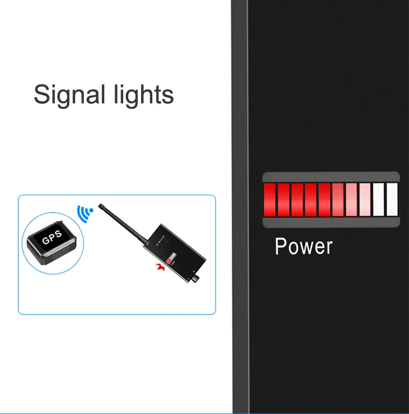 CC310 Wireless Scanner Signal GSM Device Finder RF Detector Micro Wave Detection Security Sensor Alarm Anti-Spy Bug Detect
CC310 Wireless Scanner Signal GSM Device Finder RF Detector Micro Wave Detection Security Sensor Alarm Anti-Spy Bug Detect