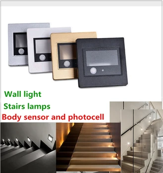 Recessed LED Stairs Light Body Sensor & Photocell Wall Sconce Lamps 1w 110V 220V 240V Step Stairway Ladder Lighting
Recessed LED Stairs Light Body Sensor & Photocell Wall Sconce Lamps 1w 110V 220V 240V Step Stairway Ladder Lighting