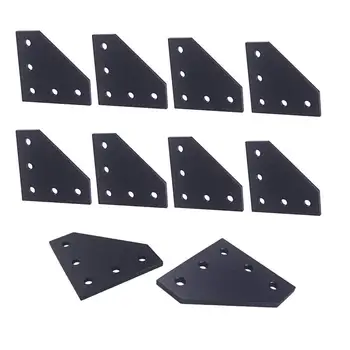 10Pcs 3D Printer 90 Degree 60 x 60 x 4MM L Type with 5 Hole Black Joining Plates for CNC 2020 V-Slot Aluminum Profiles
10Pcs 3D Printer 90 Degree 60 x 60 x 4MM L Type with 5 Hole Black Joining Plates for CNC 2020 V-Slot Aluminum Profiles