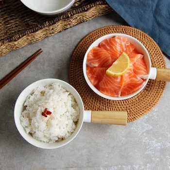 European creative ceramics With handle Steamed Rice small soup bowl dessert breakfast bowl dessert bowl tableware F 
European creative ceramics With handle Steamed Rice small soup bowl dessert breakfast bowl dessert bowl tableware F