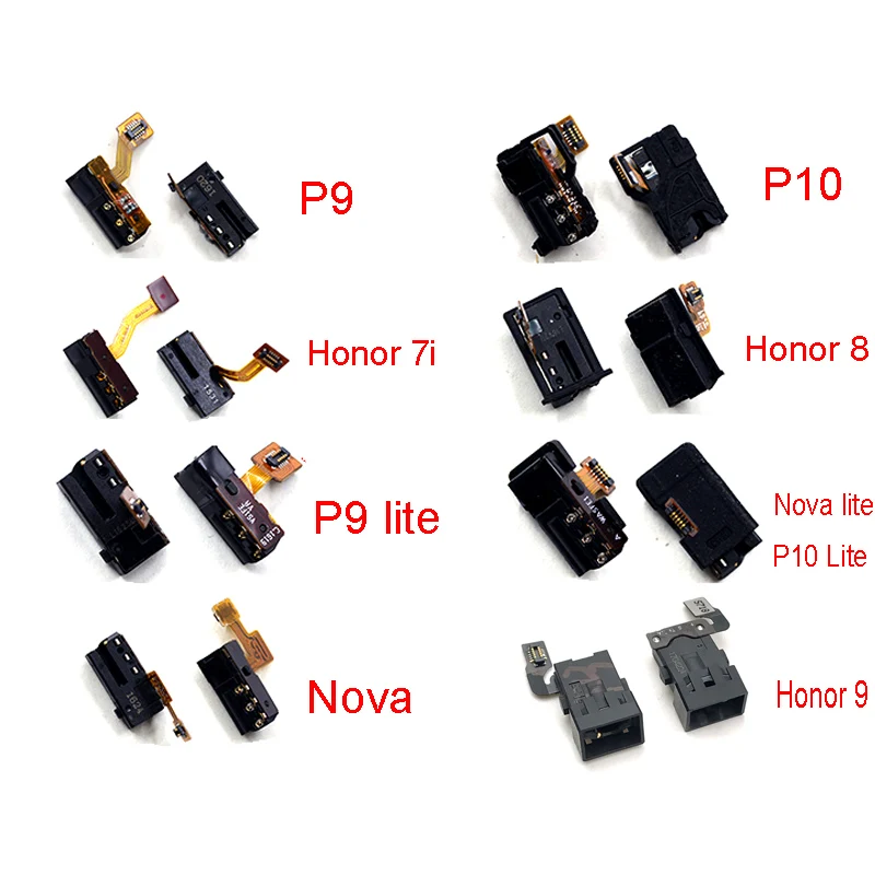 Новые наушники аудиоразъем гибкий кабель для Huawei P9 P10 Nova Lite Honor 7i 8 9 5X 6X Plus Enjoy 7s 8e P