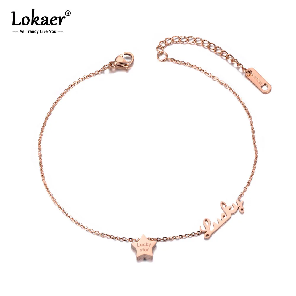 Lokaer Bohemia Rose Gold Beach Charm Anklet Foot Jewelry Stainless Steel Trendy Lucky Star Chain & Link Anklets For Women A19014
Lokaer Bohemia Rose Gold Beach Charm Anklet Foot Jewelry Stainless Steel Trendy Lucky Star Chain & Link Anklets For Women A19014