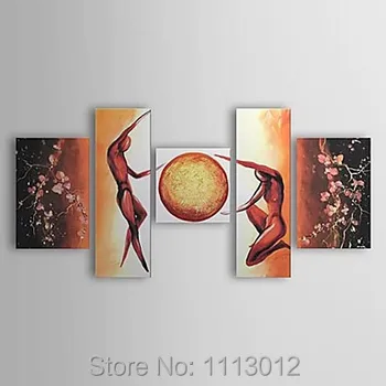 Hand Painted Nude Women Moon Plum Flower Abstract Home Wall Art Decor Landscape Oil Painting On Canvas 5pcs/set For Living Room
Hand Painted Nude Women Moon Plum Flower Abstract Home Wall Art Decor Landscape Oil Painting On Canvas 5pcs/set For Living Room
