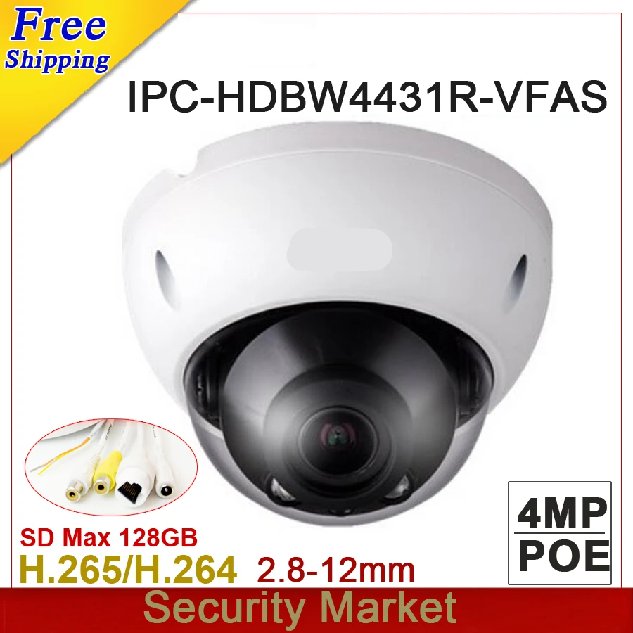 New 4MP IP IPC-HDBW4431R-VFAS updated by IPC-HDBW4433R-VFAS IP 2.8mm ~12mm VF Lens Camera Support Audio POE H265&H264 IR CCTV
New 4MP IP IPC-HDBW4431R-VFAS updated by IPC-HDBW4433R-VFAS IP 2.8mm ~12mm VF Lens Camera Support Audio POE H265&H264 IR CCTV