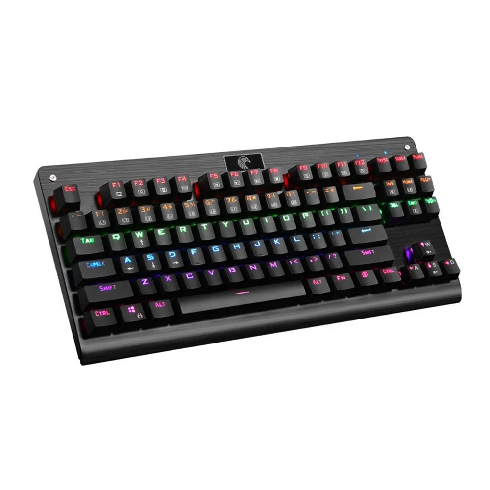 E-Element Mechanical Eagle Z-77 Multicolor LED Backlit Mechanical Gaming Keyboard with Blue Switches 87 Keys 18Jun20 Drop Ship F
E-Element Mechanical Eagle Z-77 Multicolor LED Backlit Mechanical Gaming Keyboard with Blue Switches 87 Keys 18Jun20 Drop Ship F