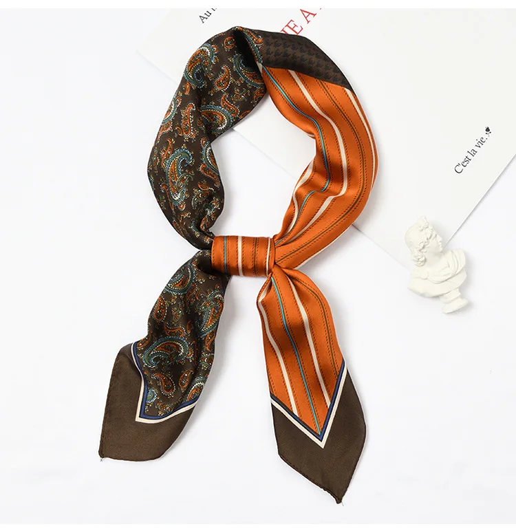 Yishine 70*70 CM Women Multifunction Polyester Silk Scarf Cashew Stripes Patchwork Prints Small Square Wraps Scarves Shawl
Yishine 70*70 CM Women Multifunction Polyester Silk Scarf Cashew Stripes Patchwork Prints Small Square Wraps Scarves Shawl
