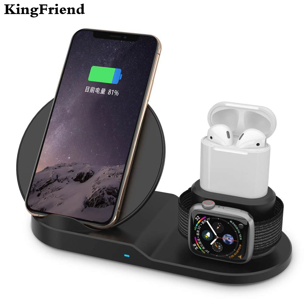 KingFriend Qi Wireless Charger for iphone 8 X XS Max XR , Fast Charge Dock Station Charger for Apple Watck Series 4 3 2 1
KingFriend Qi Wireless Charger for iphone 8 X XS Max XR , Fast Charge Dock Station Charger for Apple Watck Series 4 3 2 1