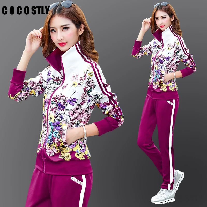 Tracksuit Two Piece Outfits Women Long Sleeve Top and Long Pants Autumn Fashion Floral Print Women Set Sportwear Plus Size 6XL
Tracksuit Two Piece Outfits Women Long Sleeve Top and Long Pants Autumn Fashion Floral Print Women Set Sportwear Plus Size 6XL