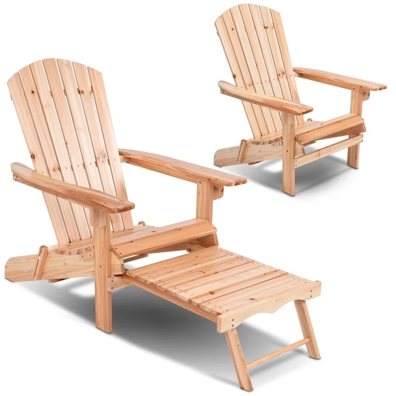Patio Foldable Wood Adirondack Chair Footrest Stool Fir Wood Sun Loungers Chaise Lounge HW56973
Patio Foldable Wood Adirondack Chair Footrest Stool Fir Wood Sun Loungers Chaise Lounge HW56973
