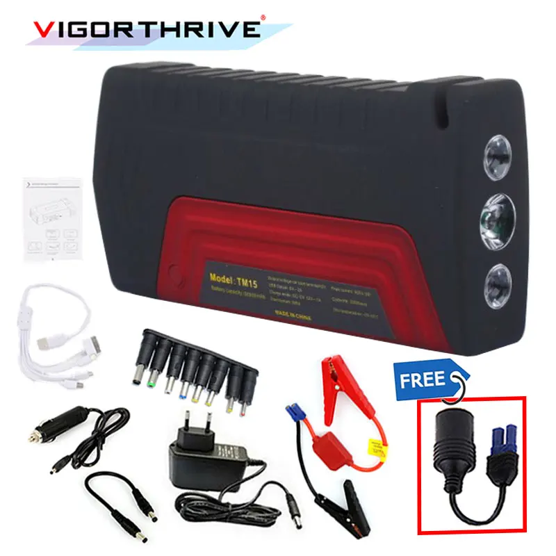 For Petrol car Peak Portable 600A 12v Car Jump Starter Auto Battery Booster Power Bank Mini Emergency Starting Device
For Petrol car Peak Portable 600A 12v Car Jump Starter Auto Battery Booster Power Bank Mini Emergency Starting Device