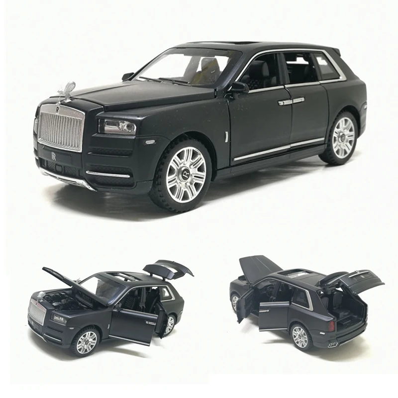 1:32 Scale Rolls Royce Cullinan Alloy Diecast Metal Car Model Sound Light Pull Back SUV 7 Doors Can Be Opened For Kids Toys
1:32 Scale Rolls Royce Cullinan Alloy Diecast Metal Car Model Sound Light Pull Back SUV 7 Doors Can Be Opened For Kids Toys