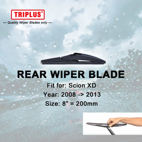 Rear Wiper Blade for Scion XD (2008-2013) 1pc 8" 200mm,Car Rear Windscreen Wipers,Back Window Windshield Wiper Blades
Rear Wiper Blade for Scion XD (2008-2013) 1pc 8" 200mm,Car Rear Windscreen Wipers,Back Window Windshield Wiper Blades