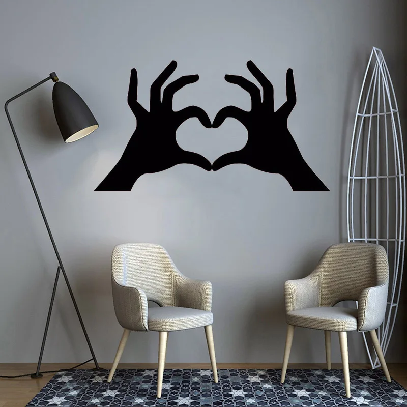Romantic Hands Making Heart Wall Sticker Vinyl Art Removable Poster Mural Living Room Home Decoration Beauty Bedroom DecorLX141
Romantic Hands Making Heart Wall Sticker Vinyl Art Removable Poster Mural Living Room Home Decoration Beauty Bedroom DecorLX141