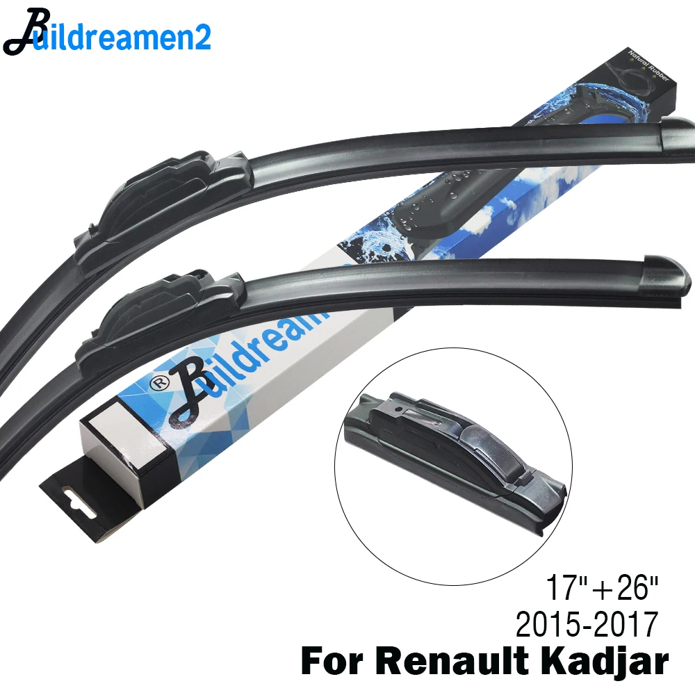 Buildreamen2 Car Accessories Wiper Blade Front Windscreen Rubber Wiper For Renault Kadjar Fit Hook Arms 2015 2016 2017
Buildreamen2 Car Accessories Wiper Blade Front Windscreen Rubber Wiper For Renault Kadjar Fit Hook Arms 2015 2016 2017