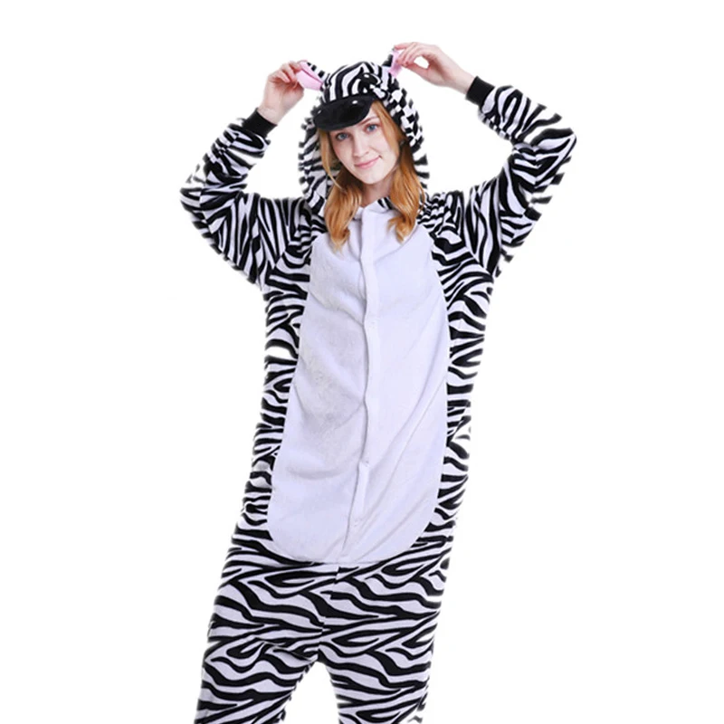 New Women Pajamas Zebra onesies for adults Unisex Cute Warm Winter pyjamas Women Cosplay Cartoon Zebra Animal Pajama Set
New Women Pajamas Zebra onesies for adults Unisex Cute Warm Winter pyjamas Women Cosplay Cartoon Zebra Animal Pajama Set
