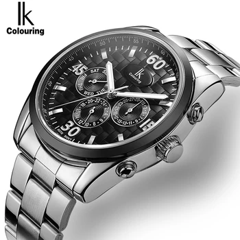 IK Mens High Quality Automatic mechanical Watches Men Top Brand Luxury Fashion Business full steel watch Man Clcok
IK Mens High Quality Automatic mechanical Watches Men Top Brand Luxury Fashion Business full steel watch Man Clcok