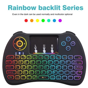 2.4GHz Air Mouse Backlit Wireless Mini Keyboard H9 VS Rii i8 Touchpad for Android TV BOX Laptop for PS3 Backlight Gamepad
2.4GHz Air Mouse Backlit Wireless Mini Keyboard H9 VS Rii i8 Touchpad for Android TV BOX Laptop for PS3 Backlight Gamepad