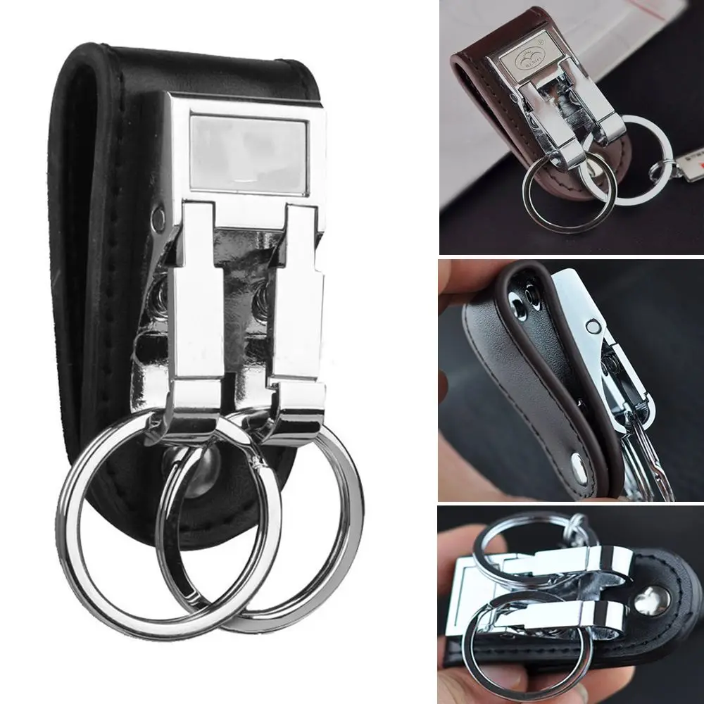 Fashion Men's Business Genuine Leather Belt Buckle Clip 2 Loops Key chain Key Ring Holder Men Apparel Accessories
Fashion Men's Business Genuine Leather Belt Buckle Clip 2 Loops Key chain Key Ring Holder Men Apparel Accessories