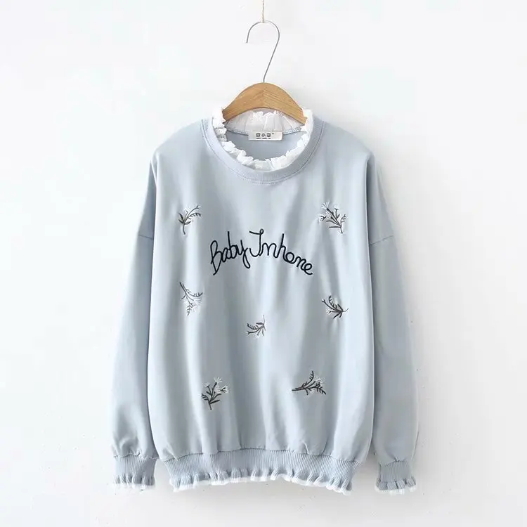 2019 autumn sweatershirt female mori girl female flower embroidery loose pullover 54423
2019 autumn sweatershirt female mori girl female flower embroidery loose pullover 54423