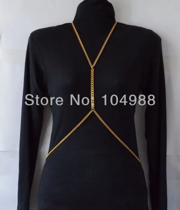 FREE SHIPPING 2014 Fashion Women Sexy Gold or Silver Tone Chunky Cross Body Harness Chain Slave Belly Necklace
FREE SHIPPING 2014 Fashion Women Sexy Gold or Silver Tone Chunky Cross Body Harness Chain Slave Belly Necklace