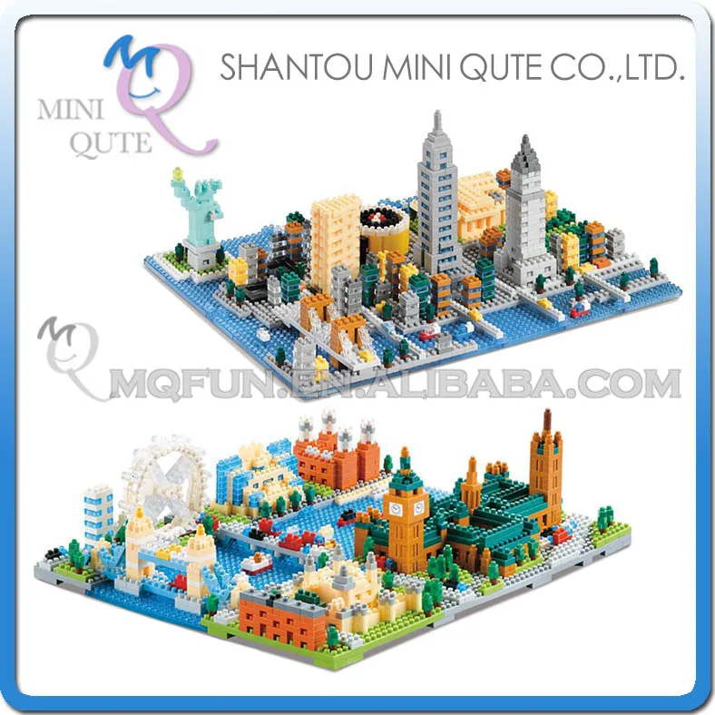 WISE HAWK mini diamond bricks New York London city street construction plastic building blocks collection model educational toy 
WISE HAWK mini diamond bricks New York London city street construction plastic building blocks collection model educational toy