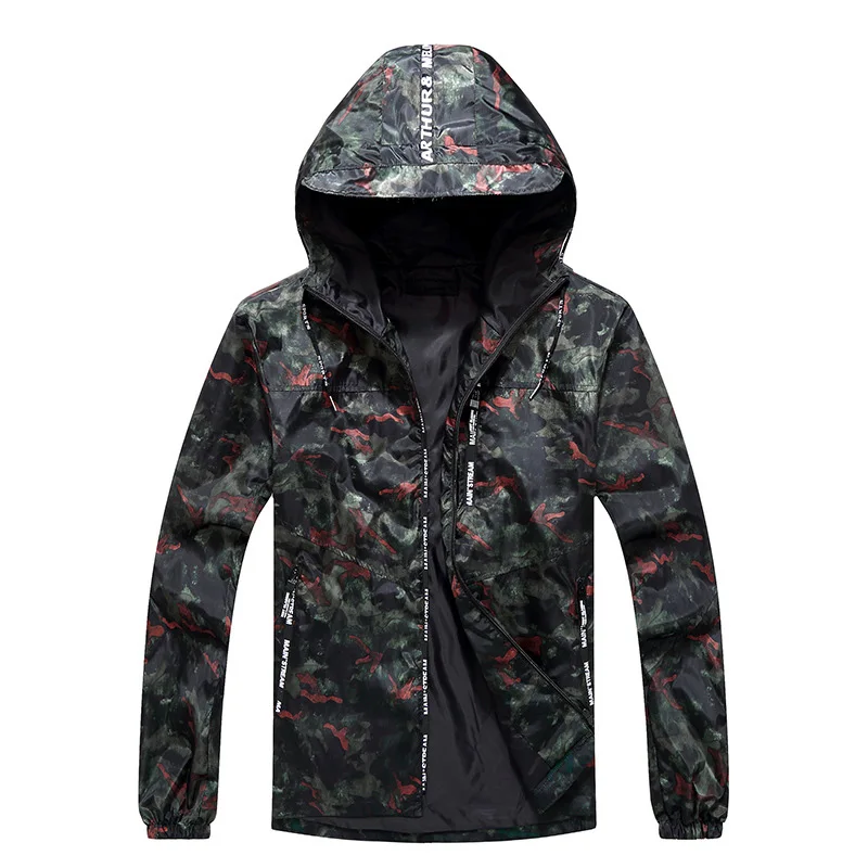 

4XL-10XL Men Camouflage Baggy Jacket Spring Autumn Male Casual Loose Windbreak Outwear Bomber Hip Hop Varsity Hood Coat 7XL 2018