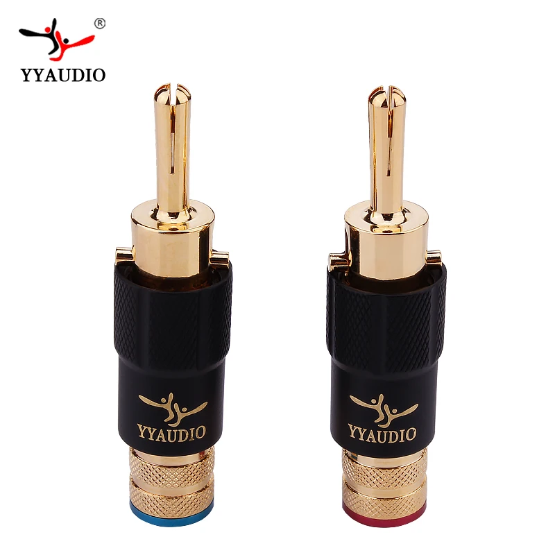 4Pcs High Quality New Copper YYAUDIO Speaker Cable Banana Plug with Lock Speaker Amplifier Connector
4Pcs High Quality New Copper YYAUDIO Speaker Cable Banana Plug with Lock Speaker Amplifier Connector