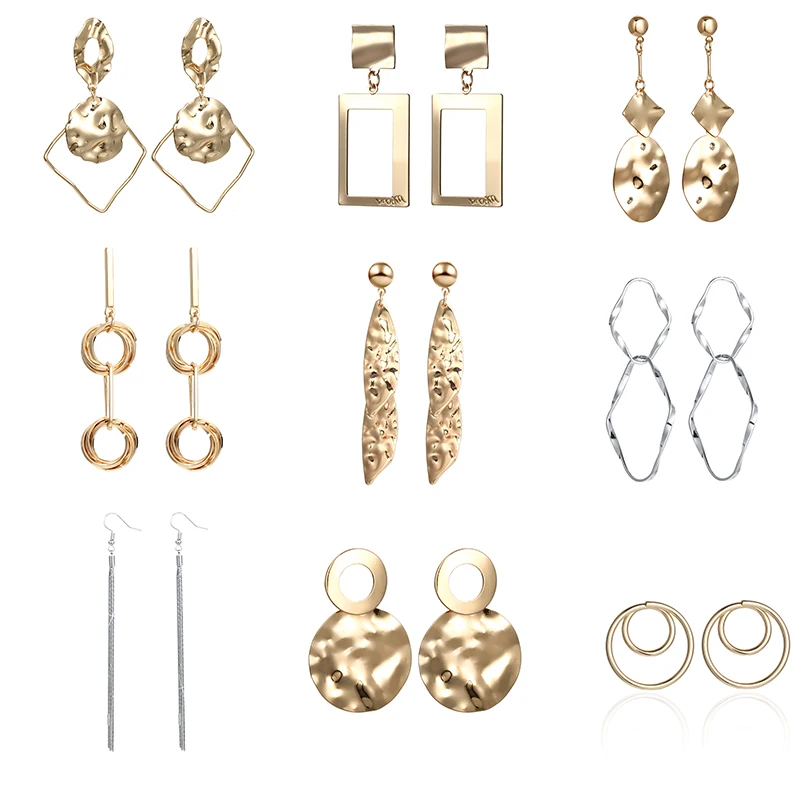 Simple Geometric Earrings 2019 Summer Fashion Jewelry Women's Earrings Charm Big Long Earrings Cheap For Best Friend Party Gift
Simple Geometric Earrings 2019 Summer Fashion Jewelry Women's Earrings Charm Big Long Earrings Cheap For Best Friend Party Gift