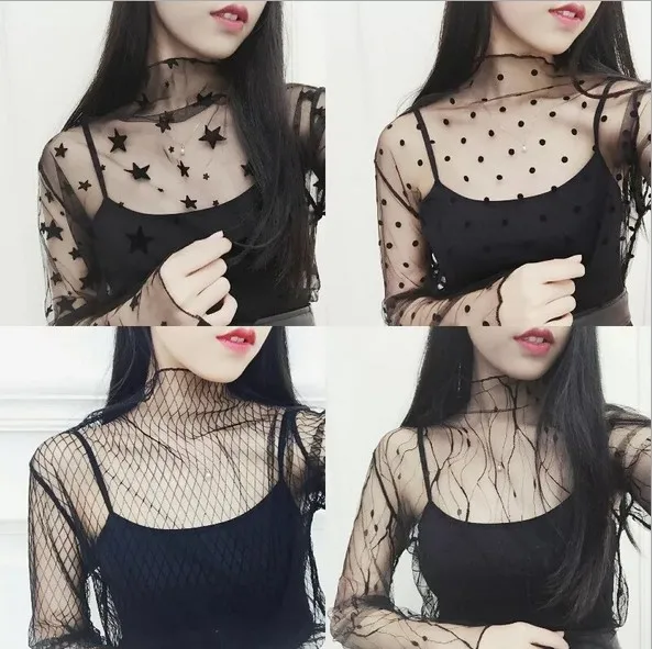 2018 Summer New High Quality Women Sexy Hollow Mesh Tee Female Transparent Shirts Chemise Femme Tops Party blusas feminina
2018 Summer New High Quality Women Sexy Hollow Mesh Tee Female Transparent Shirts Chemise Femme Tops Party blusas feminina