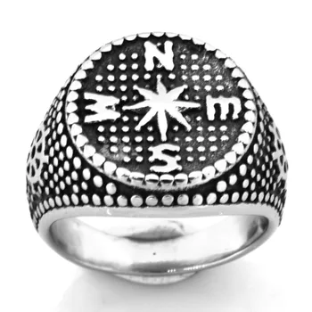 FANSSTEEL Stainless steel jewelry marine rudder north south east west compass ring FSR20W29
FANSSTEEL Stainless steel jewelry marine rudder north south east west compass ring FSR20W29