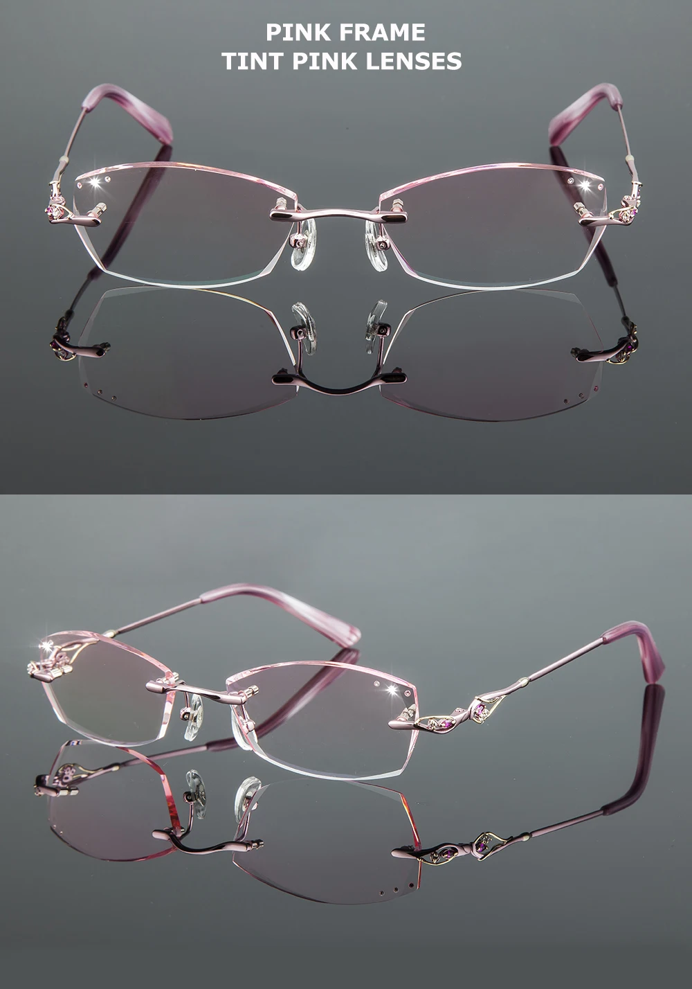 Chashma Ottica Women's Rimless Eyeglasses 80157 Image 4