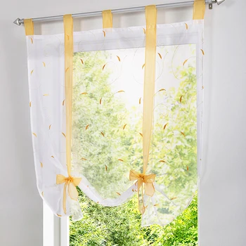 Simple All-match Embroidered Window Floral Short Curtains Roman Blinds For Living Room Fashion Kitchen Tulle Curtain Door Louver
Simple All-match Embroidered Window Floral Short Curtains Roman Blinds For Living Room Fashion Kitchen Tulle Curtain Door Louver